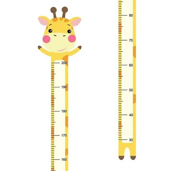 POSTER DID. 196X35CM. REGLA MEDIR JIRAFA GRANMARK E.6